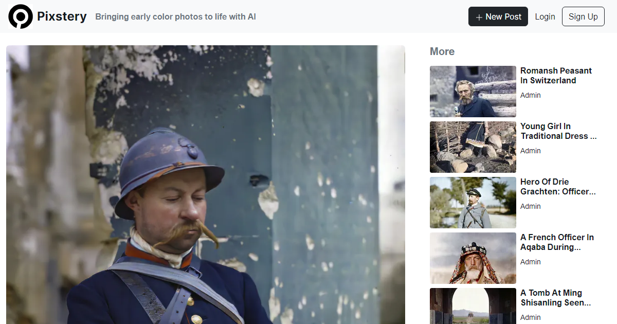 Postman in Uniform | Pixstery - Bringing early photos to life with AI